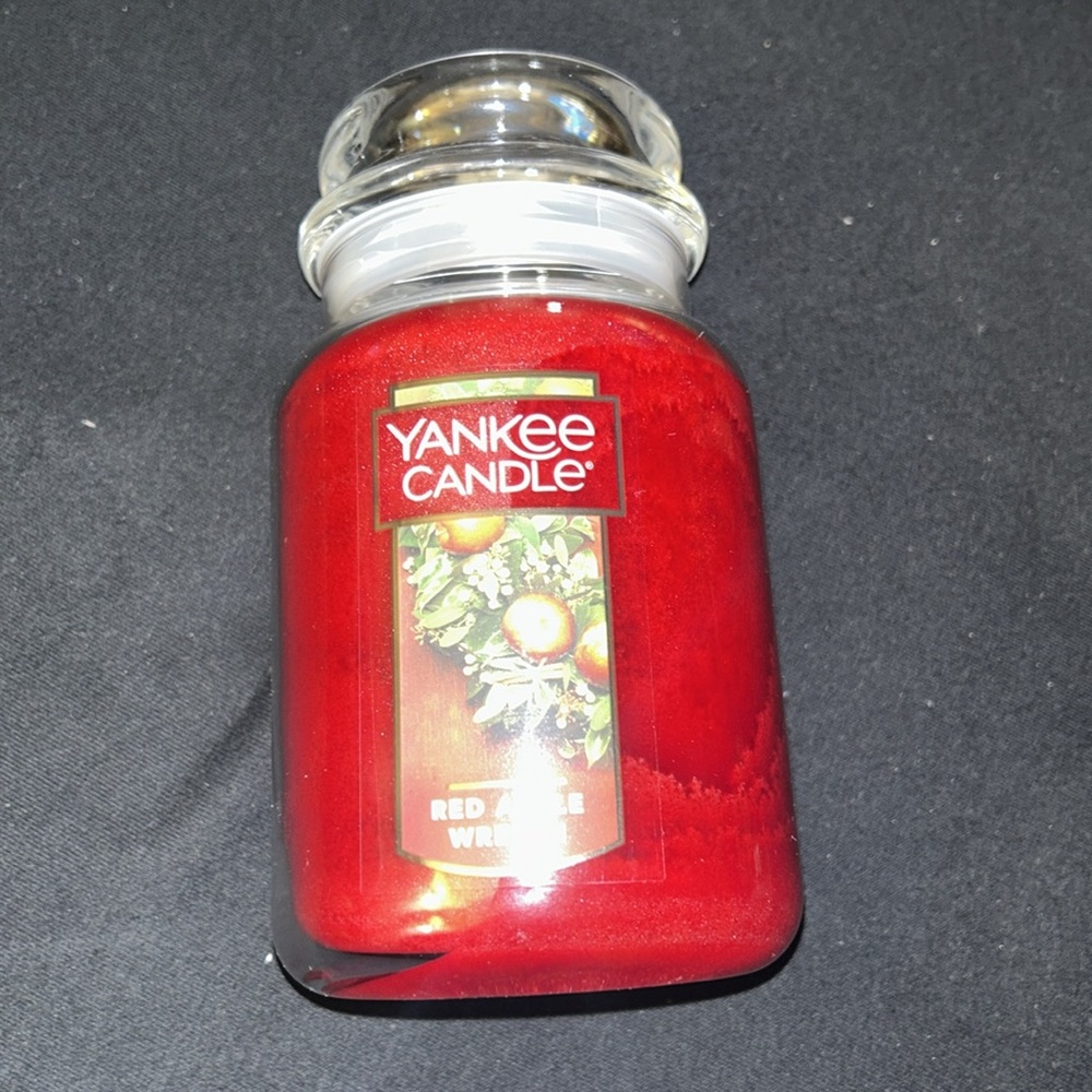 NWT Yankee Candle Red Apple Wreath - Picture 5 of 9